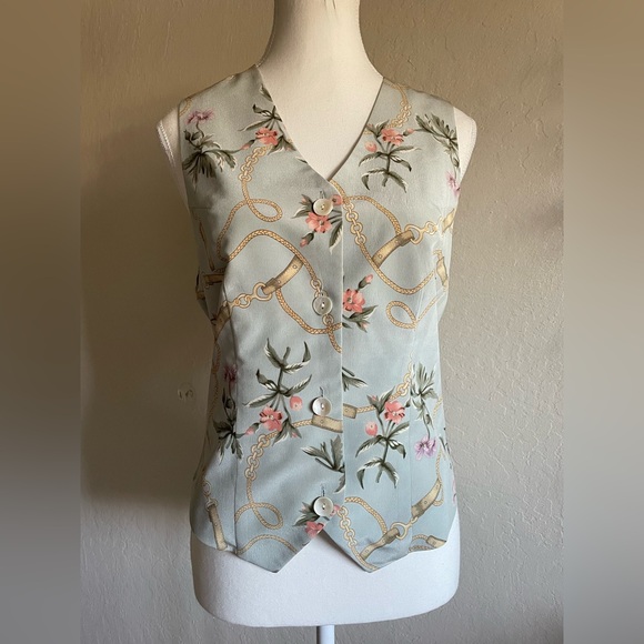 Vintage silk vest - Picture 1 of 16